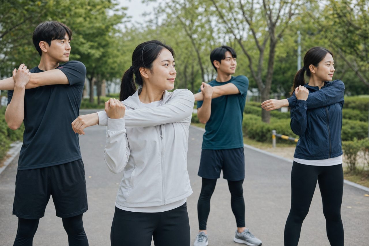 준비운동은 근육의 부상을 막는 데 도움이 된다.