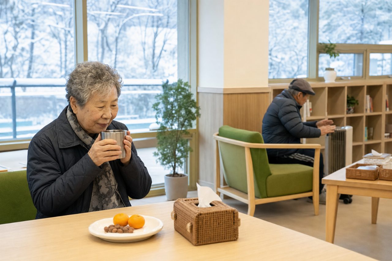 노인과 취약계층을 위한 겨울 한파 쉼터 공간